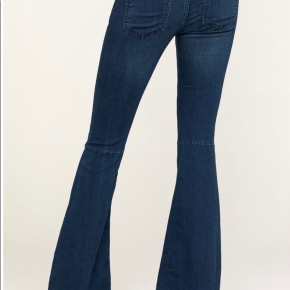 Free People women’s flare pull on jeans - Picture 3 of 5